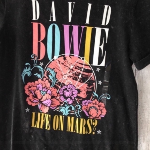 David Bowie Life On Mars Bleach Tee - Picture 2 of 5